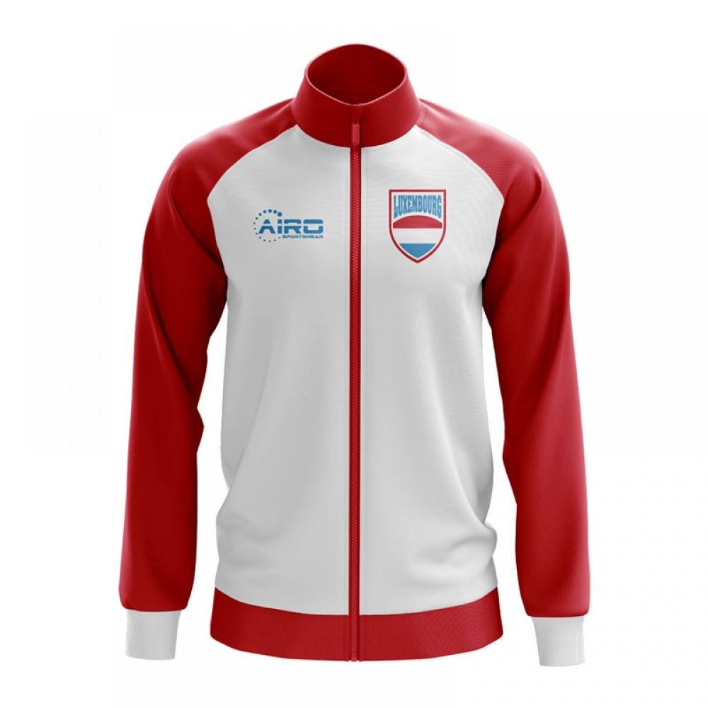 Luxembourg Luxembourg Men's Concept Football Track Jacket in White - 4