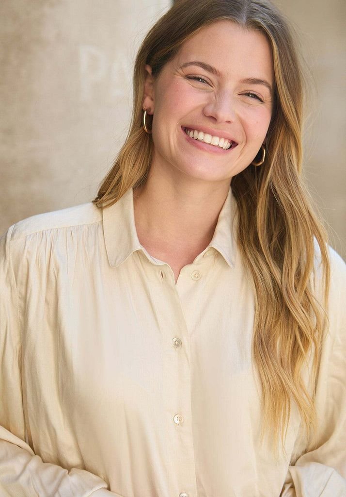 Lily and Lionel Lily and Lionel Women's Marrianne Peter Pan Collar Shirt In Cream - 4