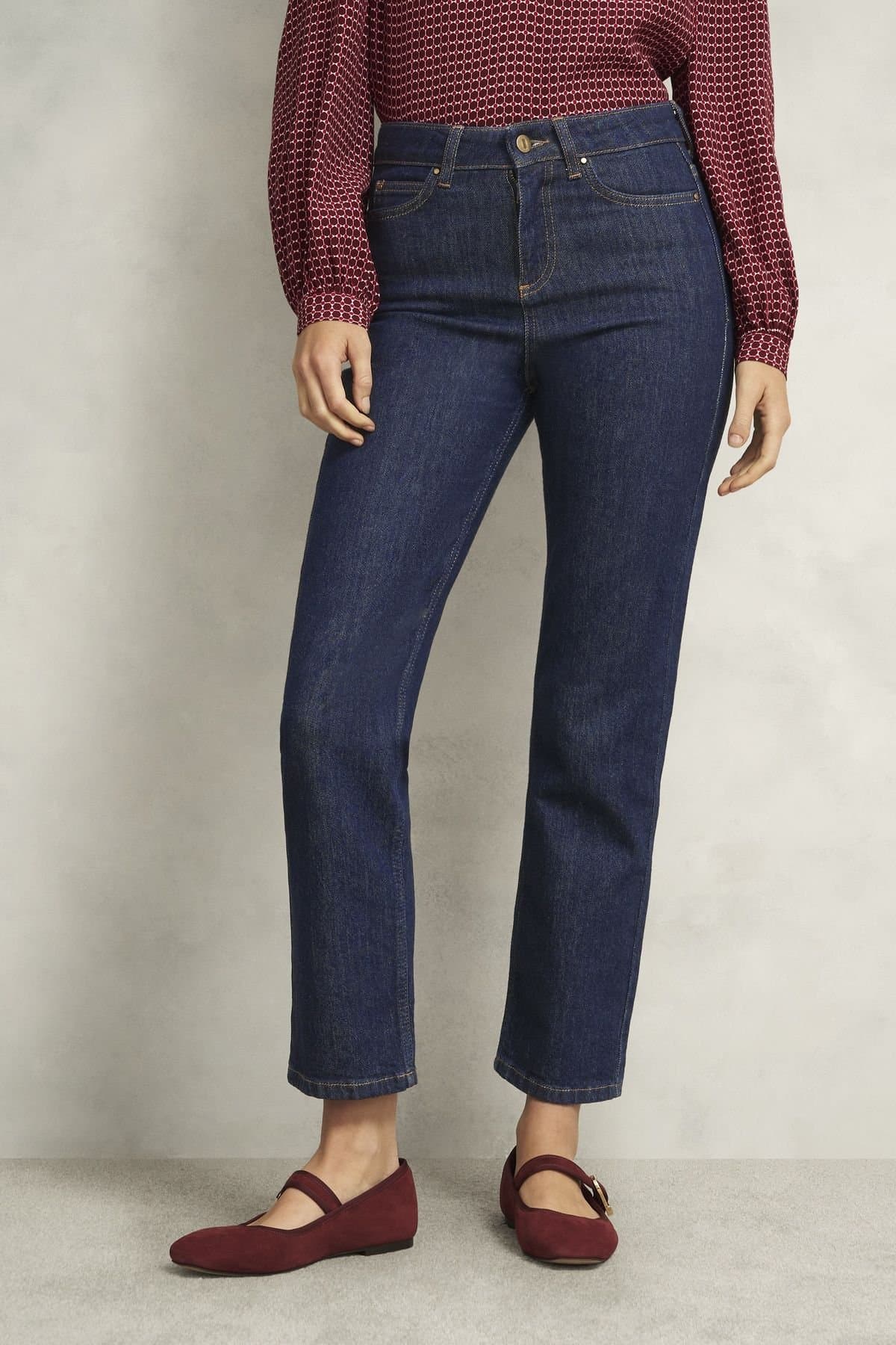 Hobbs London Hobbs London Women's Shea Straight Leg Jean in Dark Navy