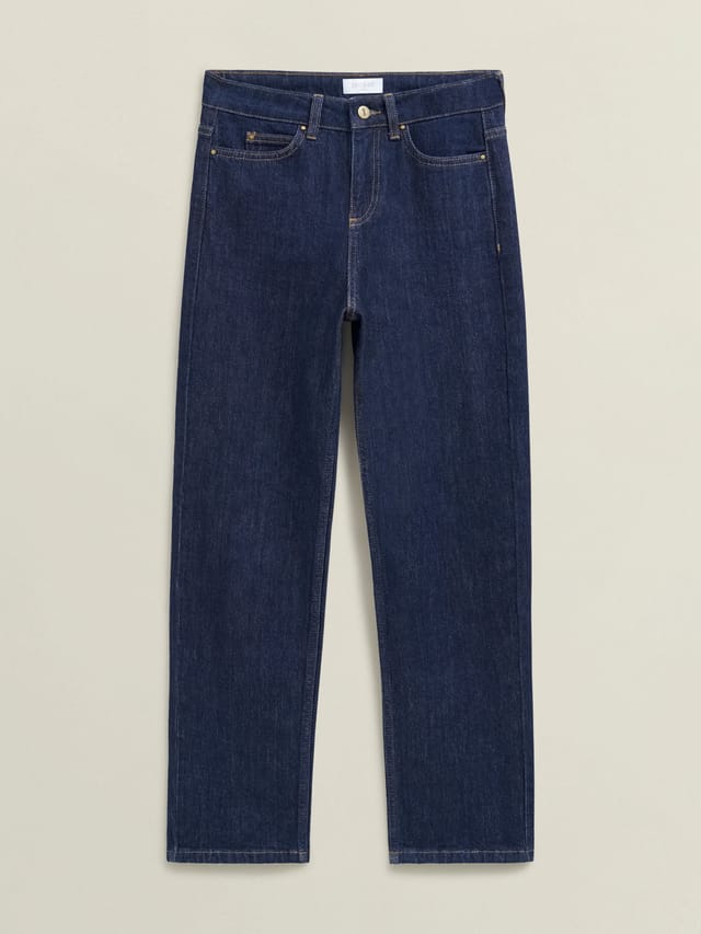 Hobbs London Hobbs London Women's Shea Straight Leg Jean in Dark Navy - 2