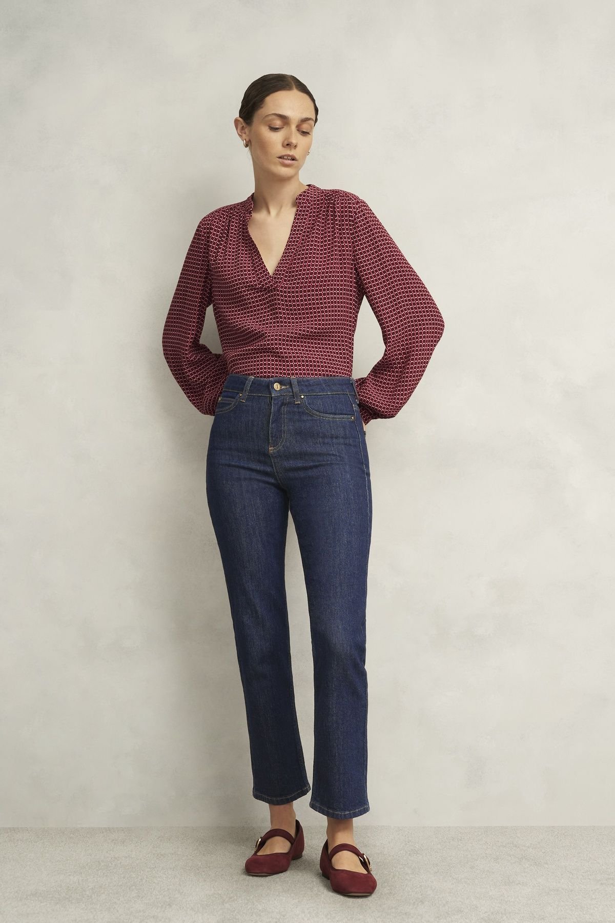 Hobbs London Hobbs London Women's Shea Straight Leg Jean in Dark Navy - 3