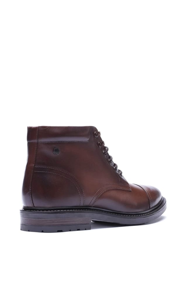 Base London Base London Men's Porter Toe Cap Boot in Brown - 2