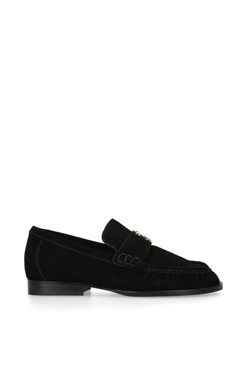 Steve Madden STEVE MADDEN Women's 'Morgen Black Suede' Suede Flats - 1