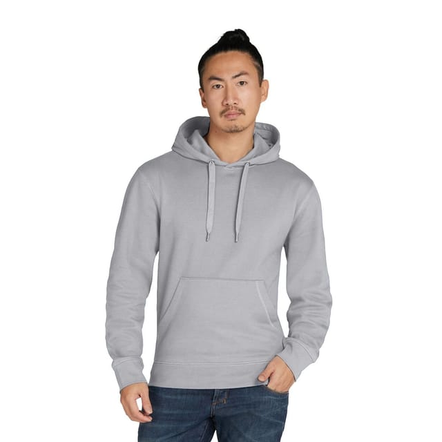 Signature Signature Men's Plain Tagless Hoodie in Grey - 2