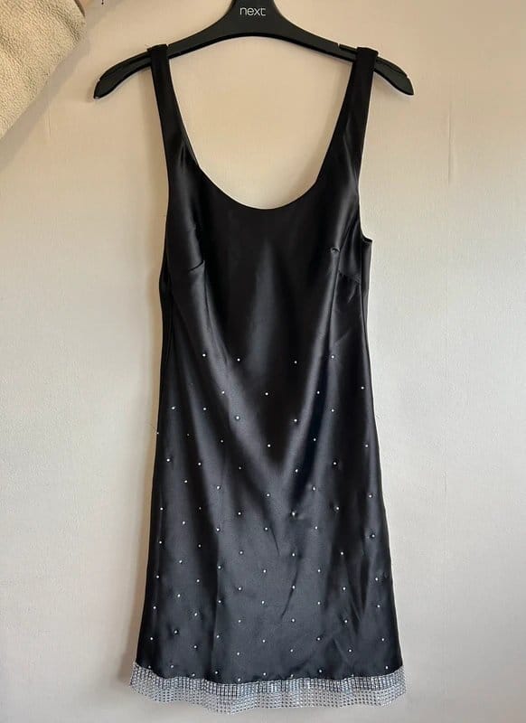 ASOS Design Black Silk Diamond Dress - 1