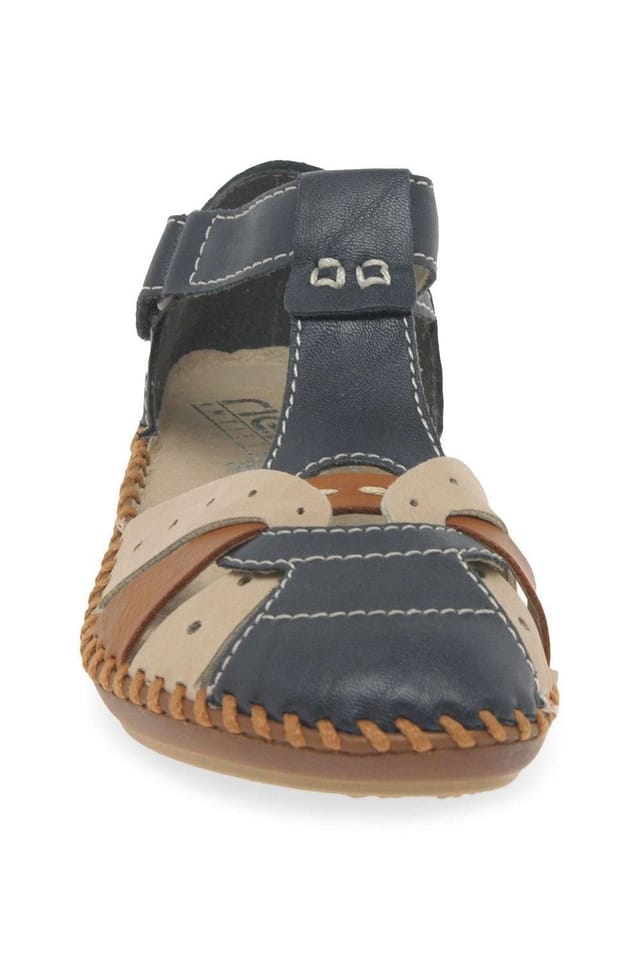 Rieker Rieker Women's 'Maria' T-Bar Sandals in Navy - 3
