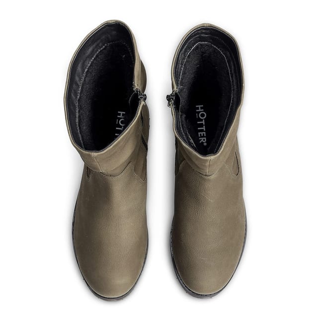 Hotter Hotter Women's 'Rhoda' Boots in Khaki - 3