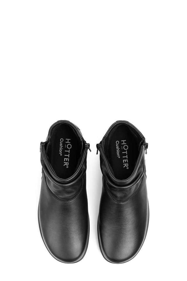 Hotter Hotter Women's Wide Fit 'Murmur' Ankle Boots in Black - 3