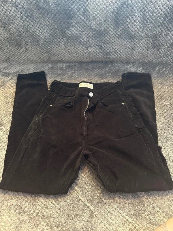 Topshop Topshop velvet Jamie jeans