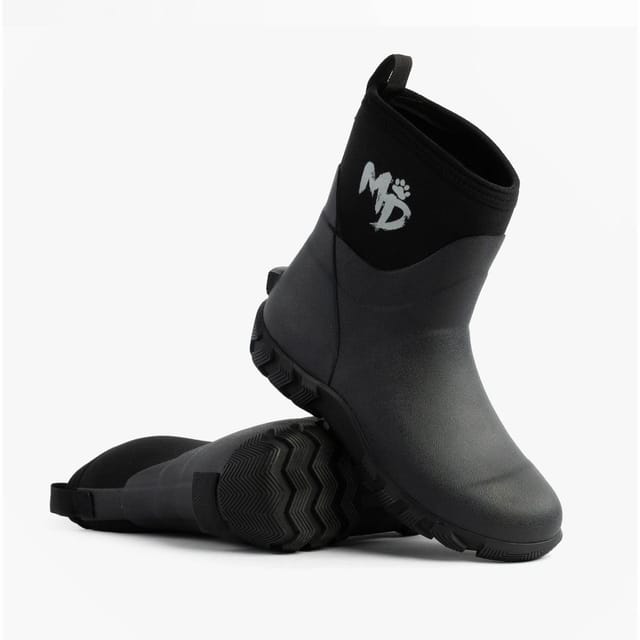 Mud Dogs Mud Dogs Men's Rutland Short Pull On Ankle Wellington Boots in Black - 2
