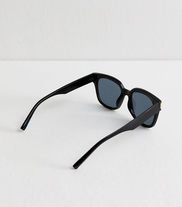 New Look Black D Frame Sunglasses New Look - 3
