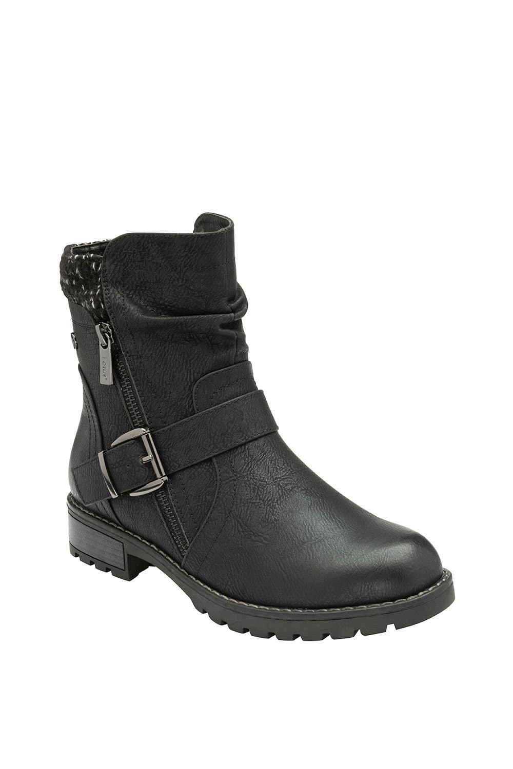 Lotus Lotus Women's 'Jemma' Zip-Up Ankle Boots in Black
