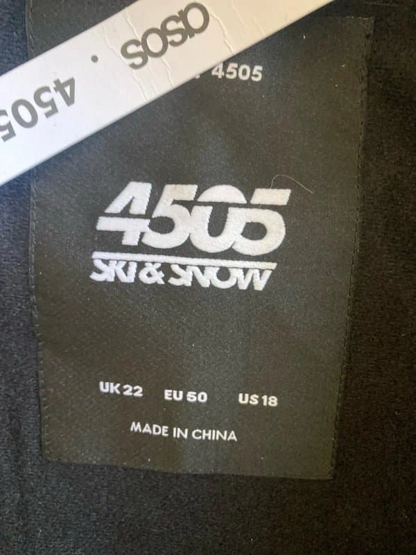 ASOS New ladies ASOS , fur hooded trim belted ski suit size 20-22