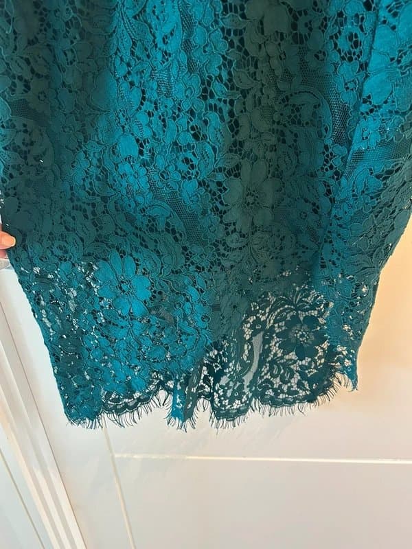 New Look New Look Green Lace Midi Dress
