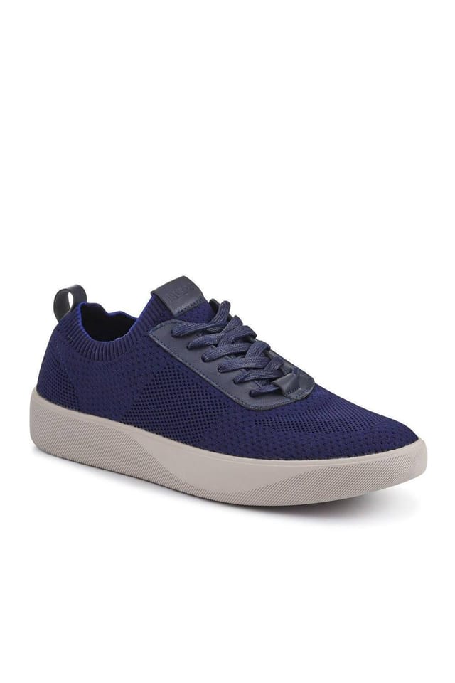 Pavers Pavers Men's Breathable Chunky-Soled Lace-Ups in Navy - 2