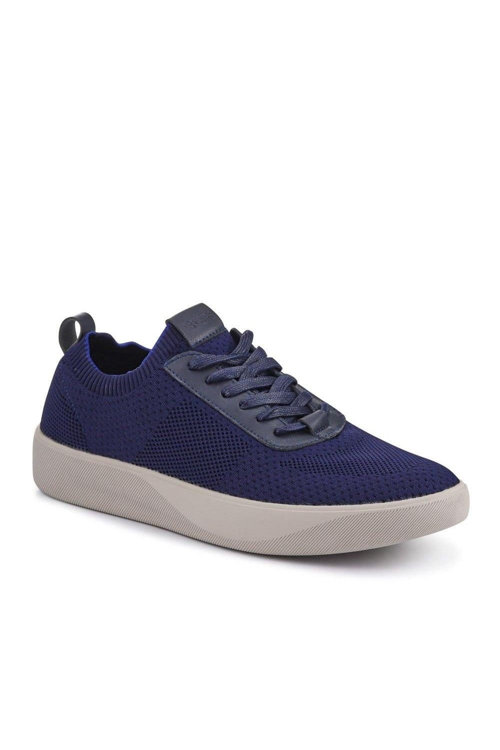 Pavers Pavers Men's Breathable Chunky-Soled Lace-Ups in Navy - 4