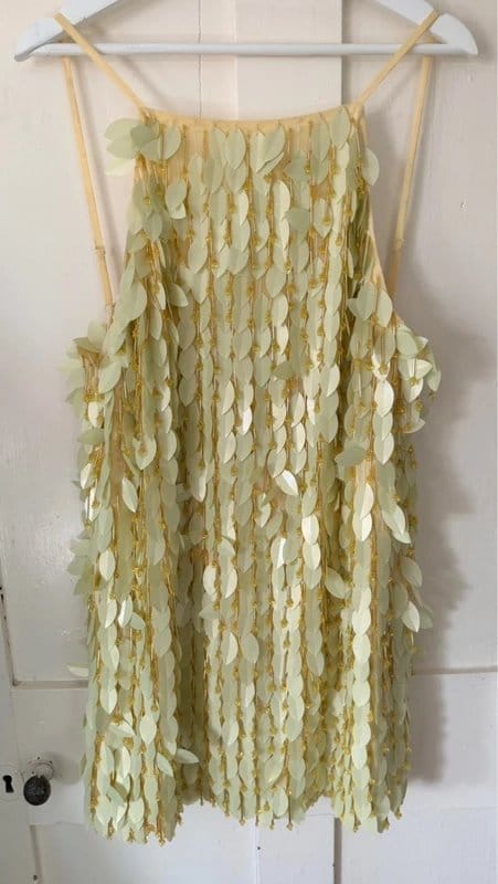 ASOS Design ASOS Design embellished yellow mini dress - 1