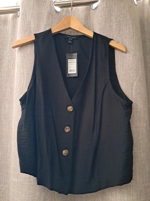 New Look New Look black waistcoat