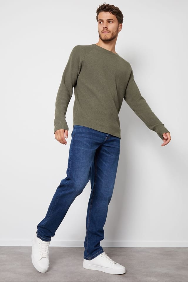 Threadbare Threadbare Men's 'Canterbury' Straight Fit Jeans With Stretch in Blue - 3