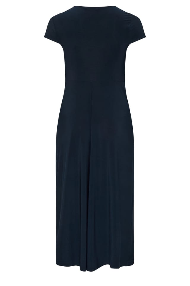 Yours Yours Women's Twist Front Dress in Dark Navy - 3