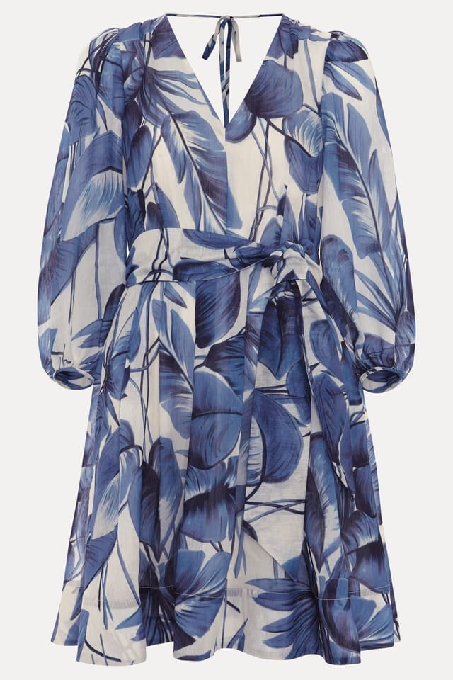 Phase Eight Phase Eight Women's Kaya Printed Short Dress in Blue - 2