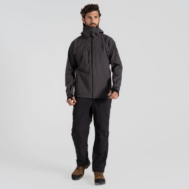 Craghoppers Craghoppers Men's Cawood AquaDry Water-Repellent Shell Waterproof Jacket in Grey - 3