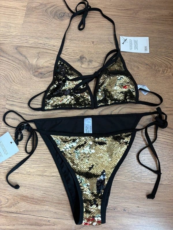 ASOS BNWT Asos sequin bikini - 1