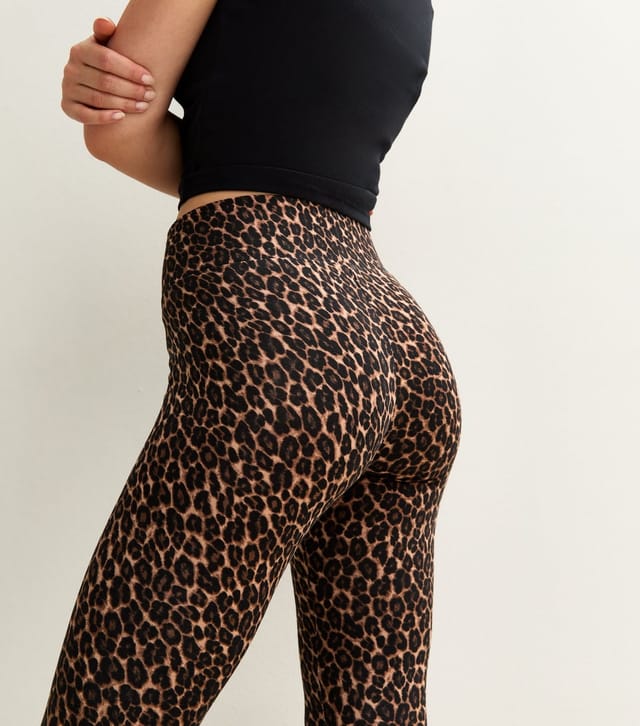 New Look Women's Brown Leopard Print High Waist Leggings New Look - 2