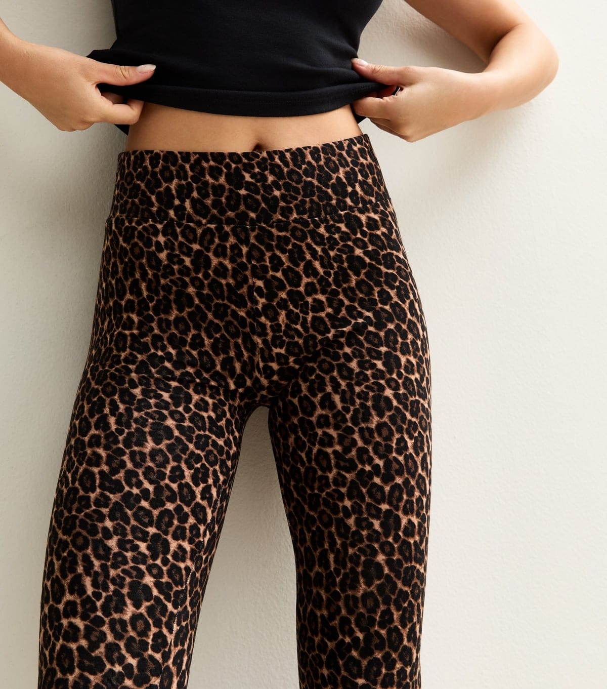 New Look Women's Brown Leopard Print High Waist Leggings New Look - 4