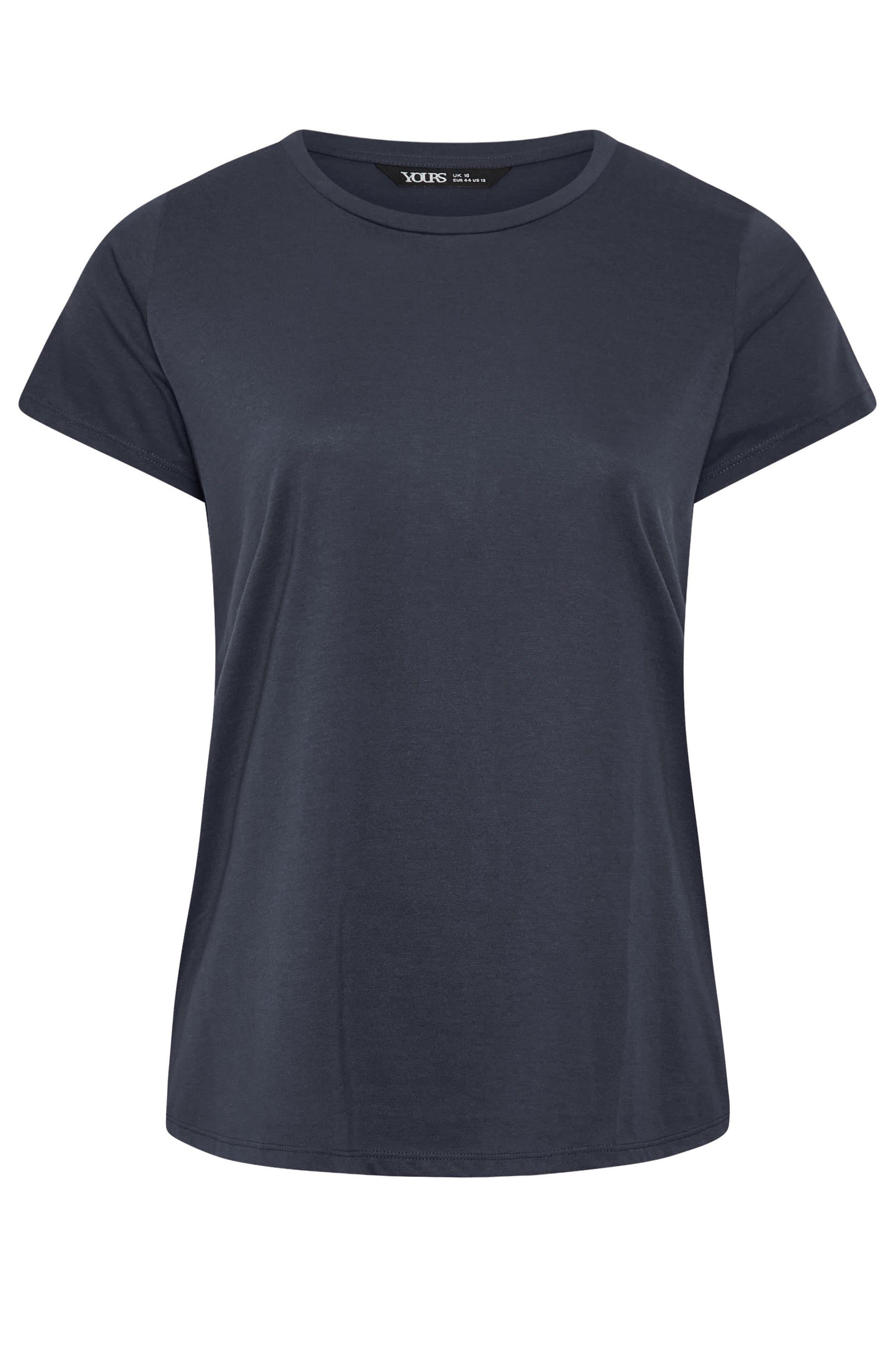 Yours Plus Size Dark Blue Short Sleeve Tshirt