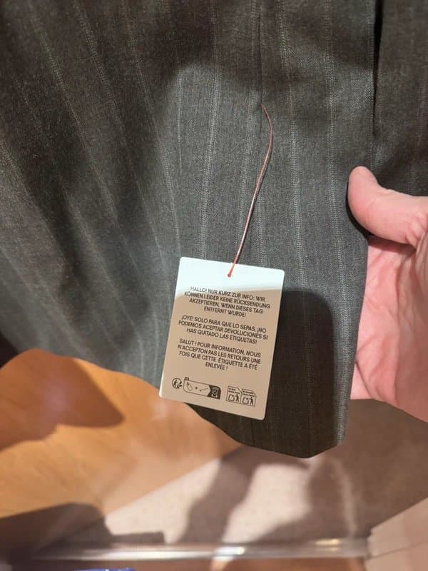 ASOS Design ASOS Design Double breasted pin stripe suit charcoal