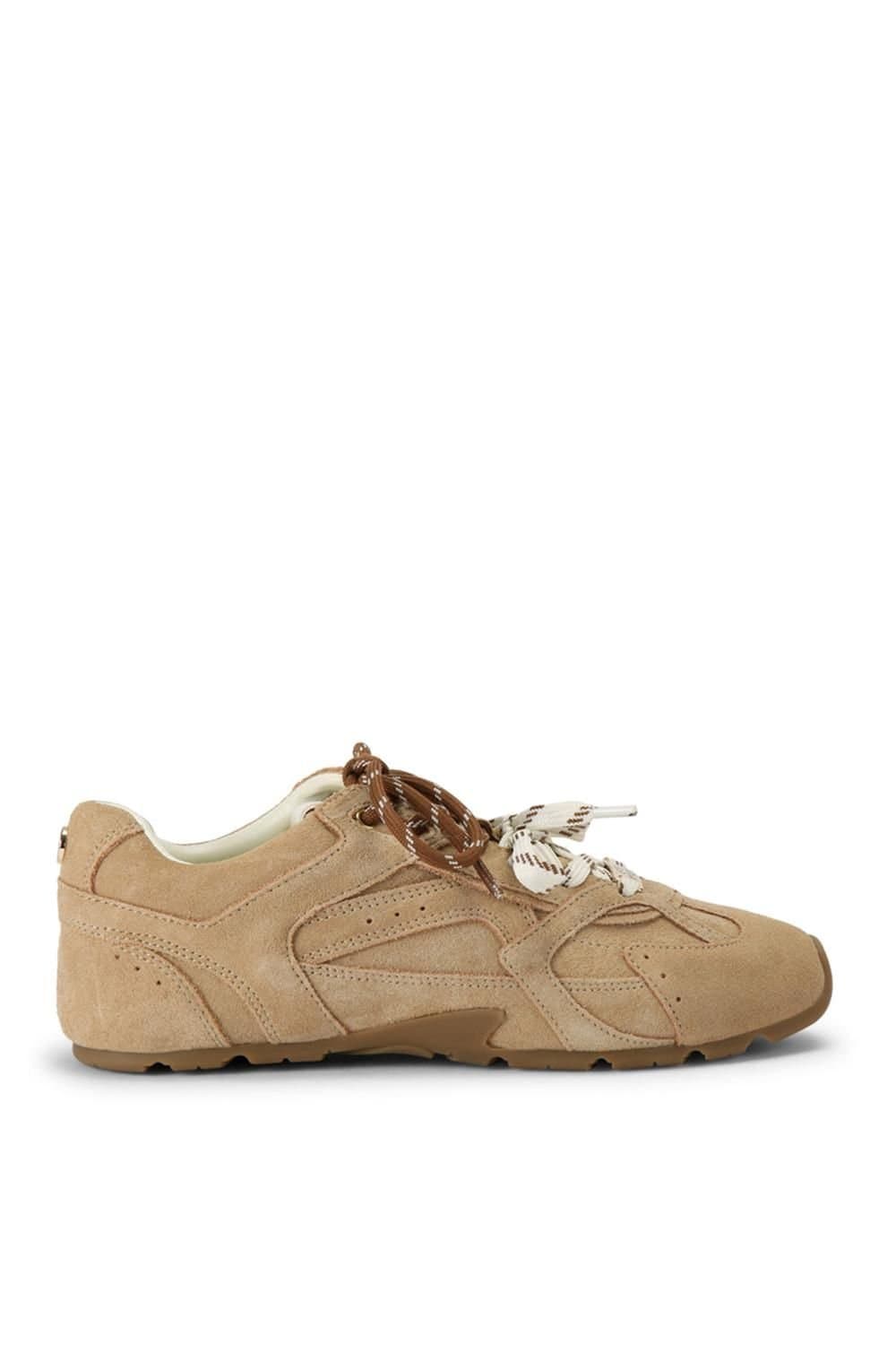 Steve Madden STEVE MADDEN Women's 'Aziel Beige' Suede Trainers in Beige