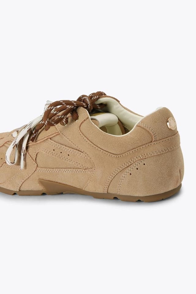 Steve Madden STEVE MADDEN Women's 'Aziel Beige' Suede Trainers in Beige - 3