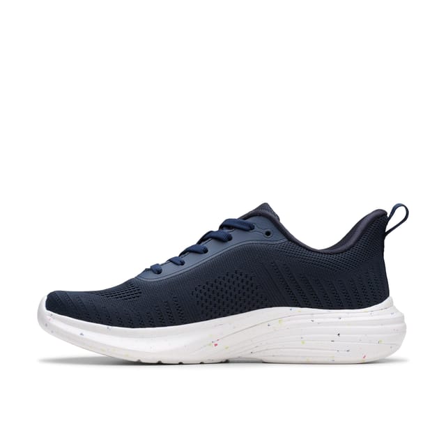 Clarks Clarks Women's Izza Knit Navy Trainers in Blue - 2