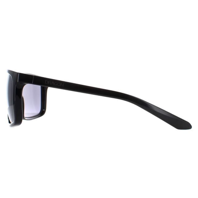 Dragon Dragon Men's Square Shiny Black Smoke Melee - 3