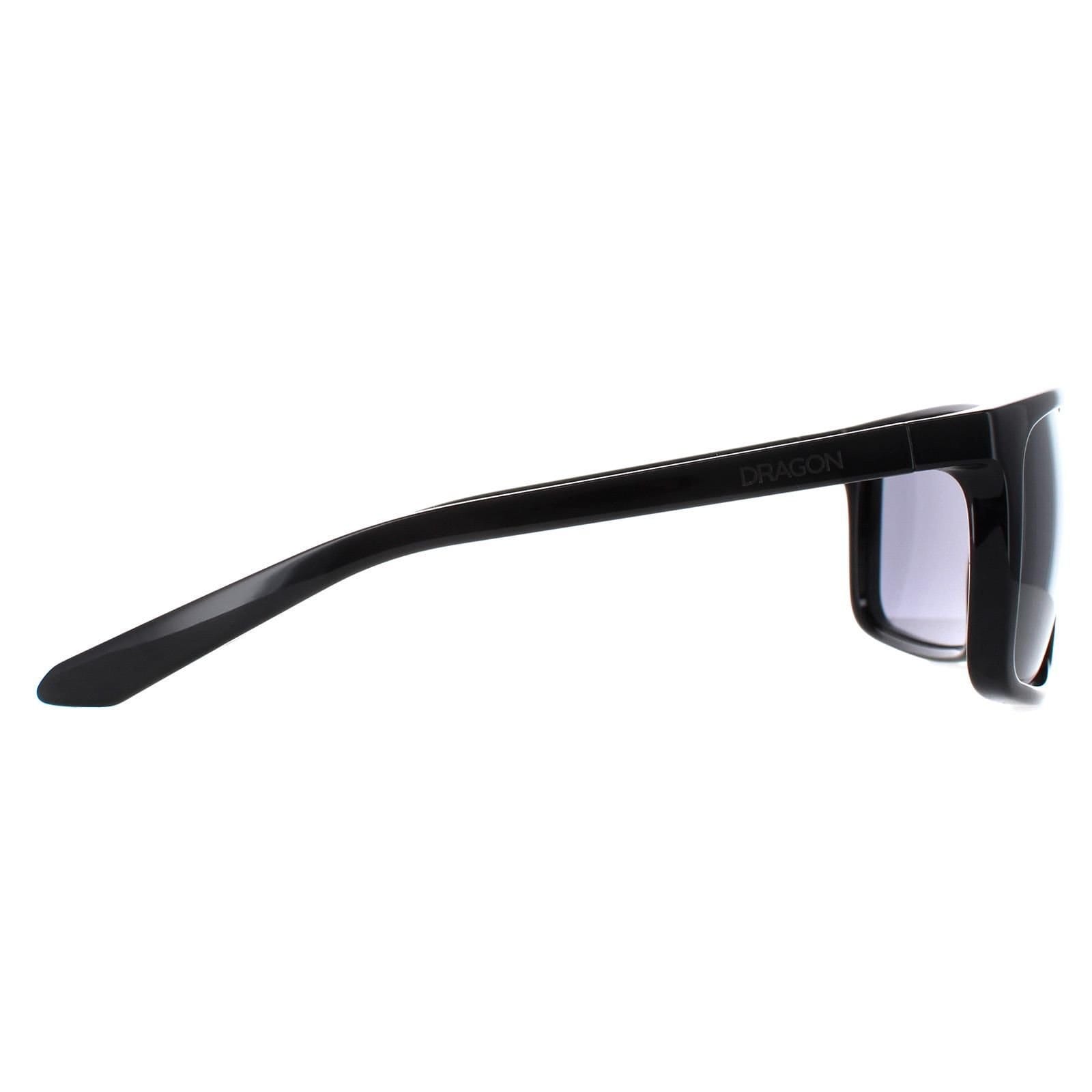 Dragon Dragon Men's Square Shiny Black Smoke Melee - 4