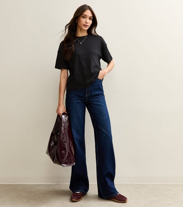 New Look Women's Premium Black Heavyweight Cotton Boxy Fit T-Shirt New Look - 3