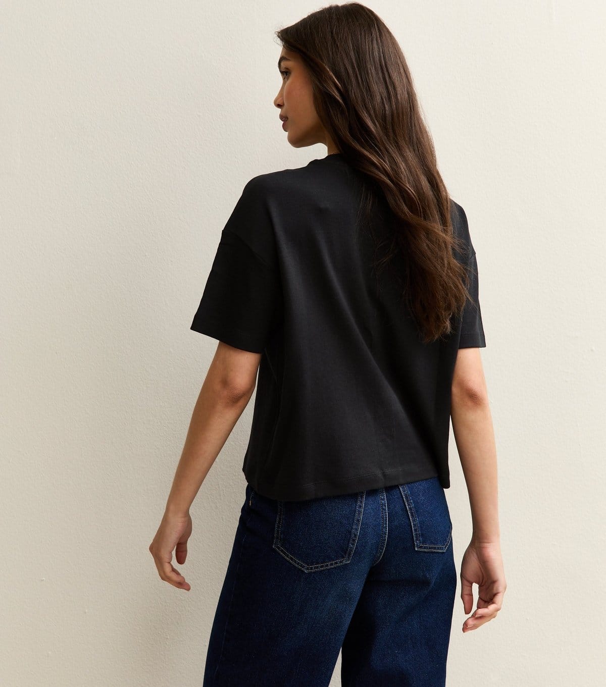 New Look Women's Premium Black Heavyweight Cotton Boxy Fit T-Shirt New Look - 4