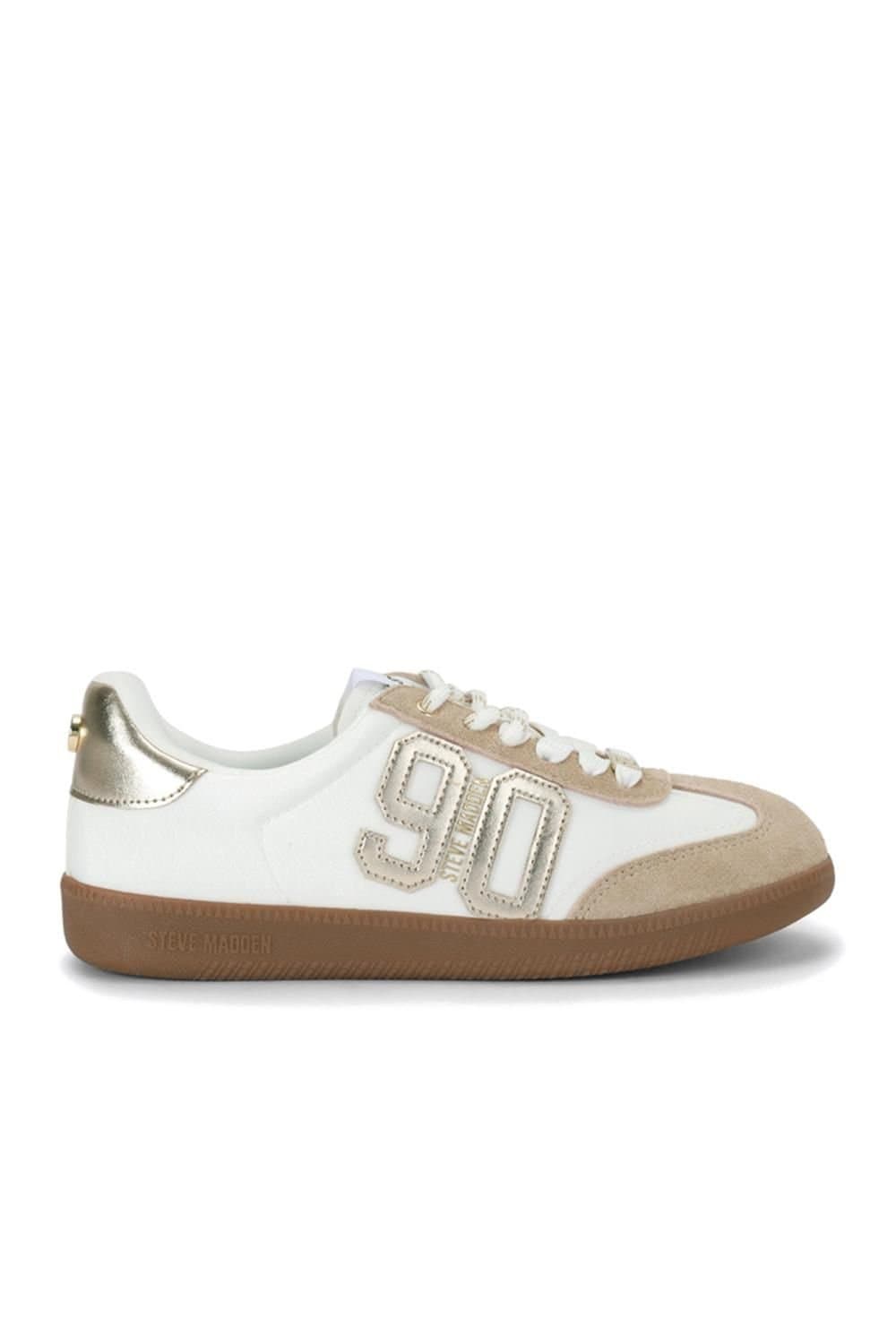 Steve Madden STEVE MADDEN Women's 'Sm90 White Suede' Trainers