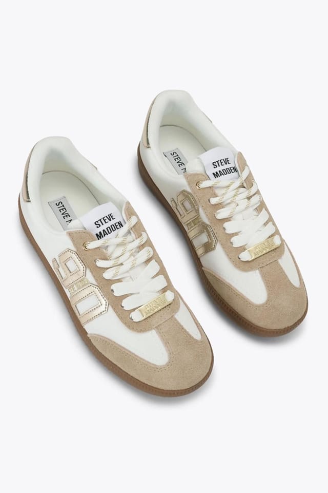 Steve Madden STEVE MADDEN Women's 'Sm90 White Suede' Trainers - 2