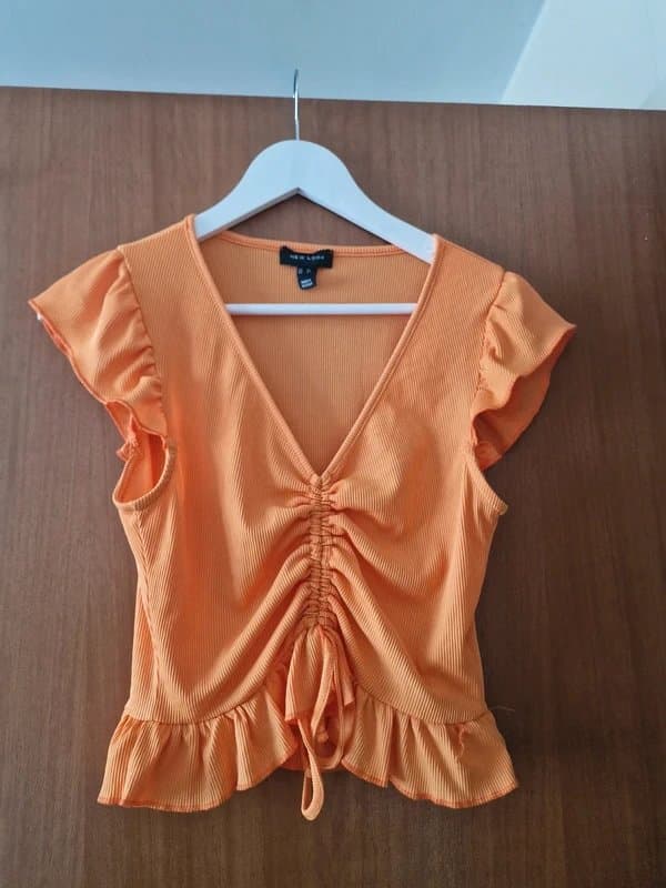 New Look Ruched Peplum Summer Top