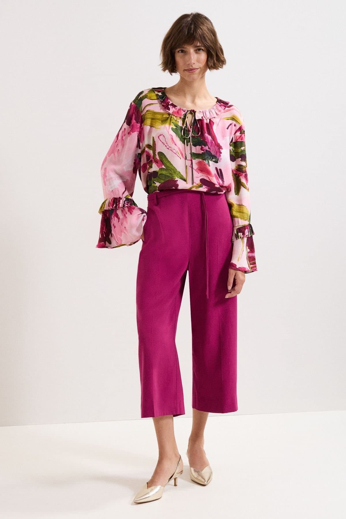 Phase Eight Phase Eight Fuchsia Classic Culotte in Pink