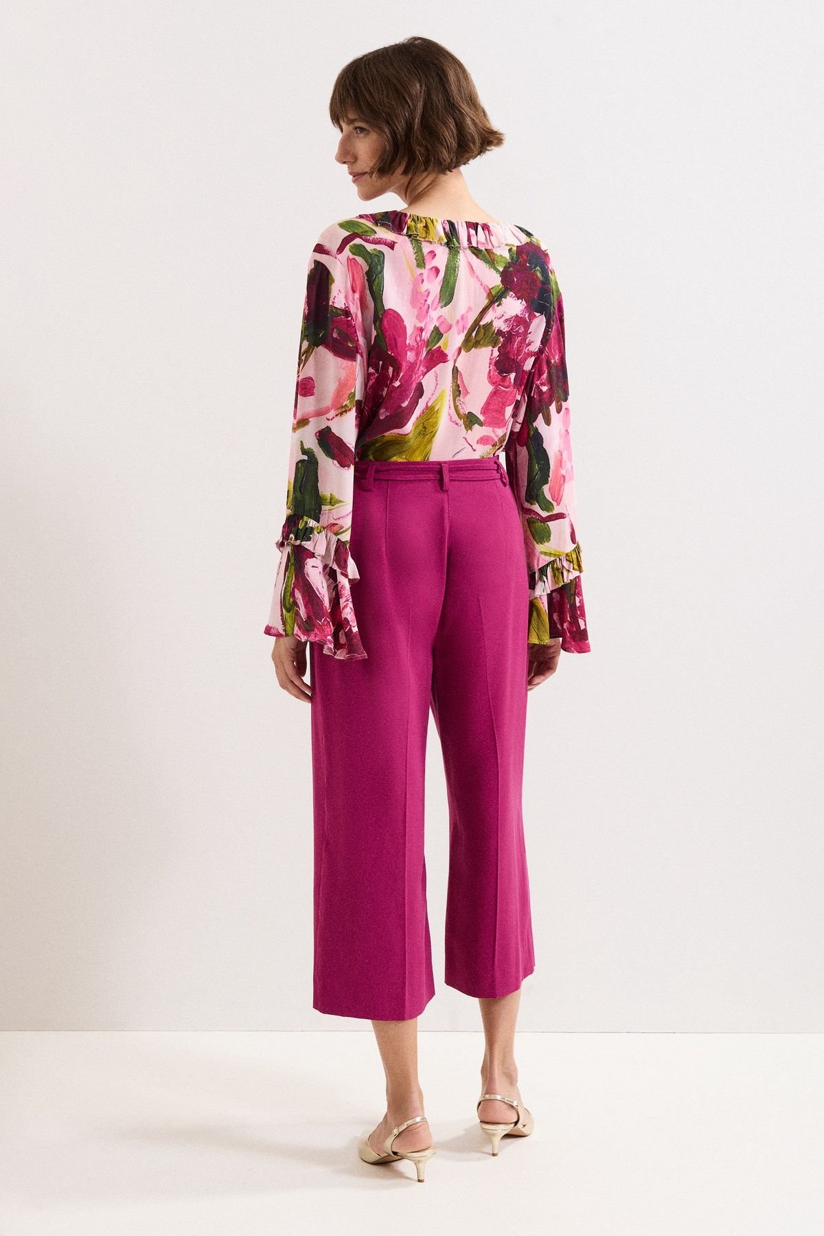 Phase Eight Phase Eight Women's Classic Culotte in Fuchsia - 4