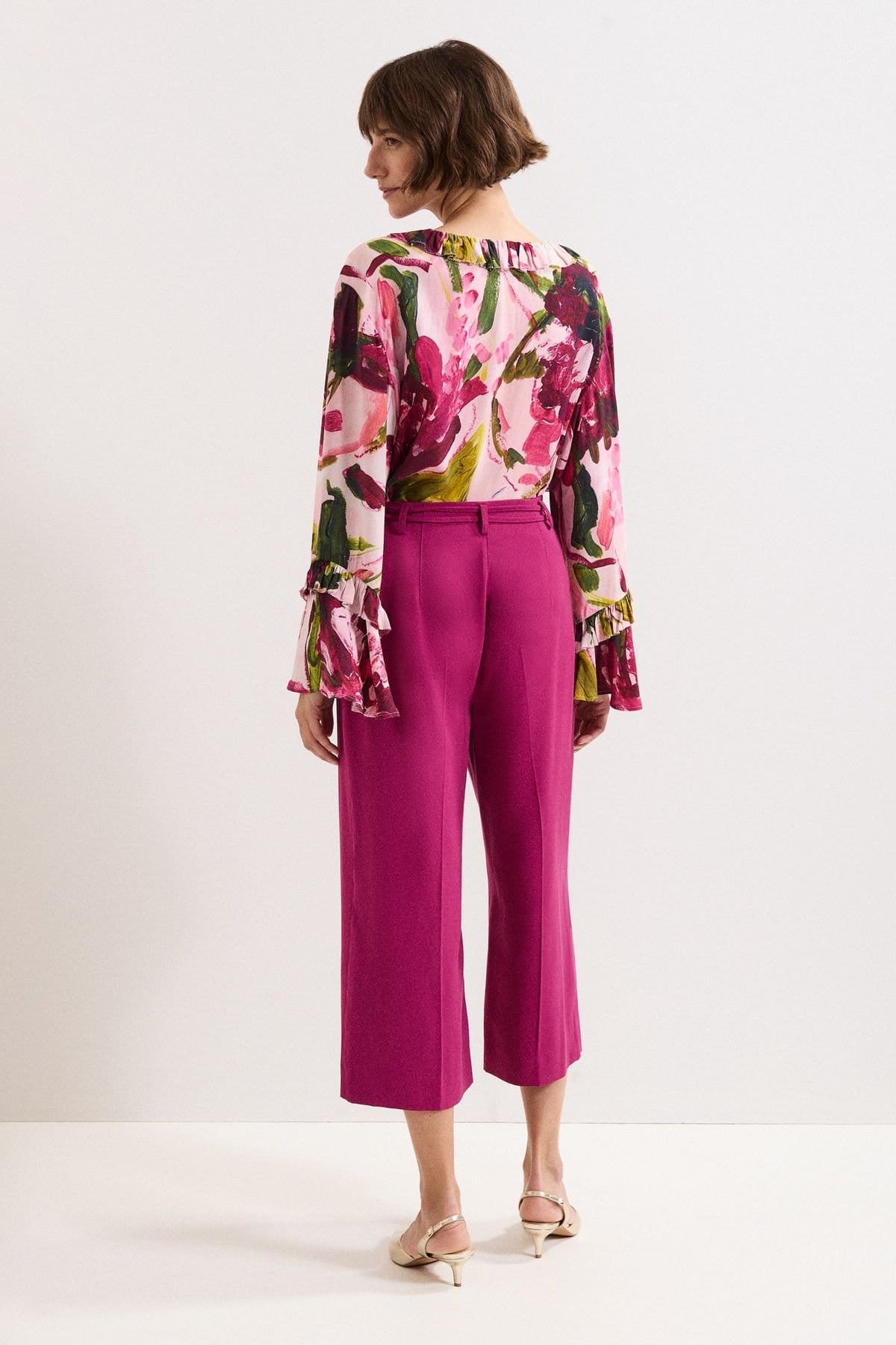 Phase Eight Phase Eight Women's Classic Culotte in Fuchsia - 4