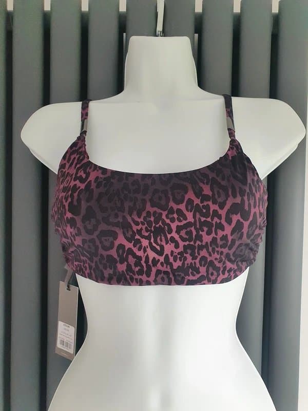 Mint Velvet Mint Velvet Animal Print Bikini Top NWT Summer Y2K Coquette UK 14 Holiday Wear