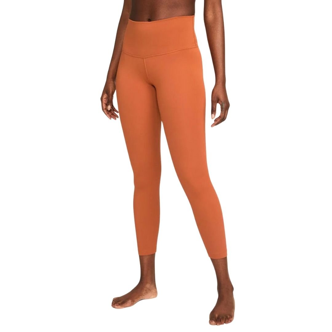 Nike Nike Women's Dri-Fit Rust Brown Yoga Leggings - 1