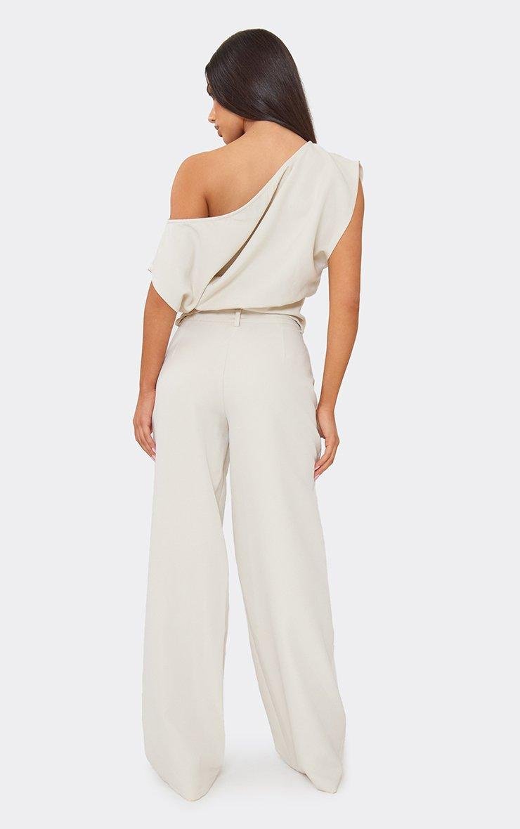 EGO Mid Rise Straight Leg Tailored Trousers In Ivory, Women's Size UK 6 - 2