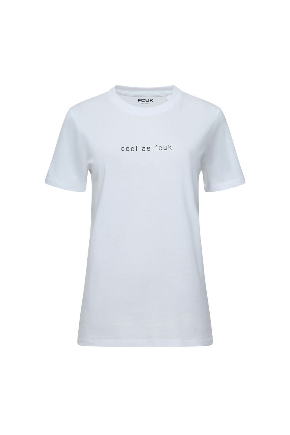 French Connection French Connection Women's 2 Pack FCUK Cotton Crew Neck Short Sleeve T-Shirts in Navy - 4