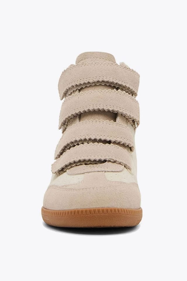 Steve Madden STEVE MADDEN Women's 'Mustang Trainer Beige' Leather Trainers in Beige - 3