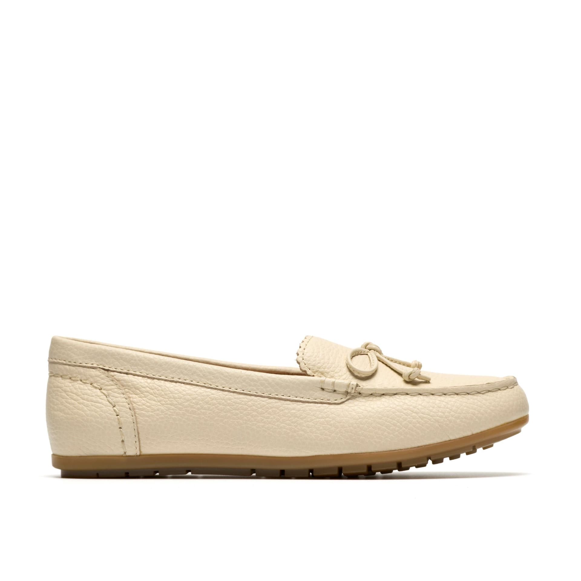 Clarks Clarks Women's Elliotte Sail Cream Leather Loafers